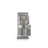 Expositor de pared para azulejos File A1 plata frontal