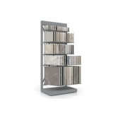 Expositor de pared para azulejos File A1 plata lateral