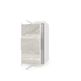 Expositor tipo corredero Girevole XL 12 2400x1205 blanco