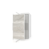 Expositor tipo corredero Girevole XL 16 2400x1205 blanco