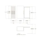 Expositor tipo corredero Girevole XL 16 2400x1205 plano