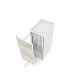 Expositor tipo corredero Girevole XL 18 2400x1205 blanco