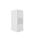 Expositor tipo corredero Girevole XL 18 2400x1205 blanco