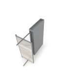 Expositor tipo corredero Girevole XL 4 2400x1205 plata