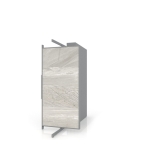 Expositor tipo corredero Girevole XL 4 2400x1205 plata