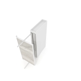 Expositor tipo corredero Girevole XL 6 2400x1200 blanco