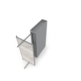 Expositor tipo corredero Girevole XL 6 2400x1205 plata