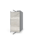 Expositor tipo corredero Girevole XL 8 2400x1205 plata