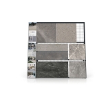 Expositor de rejilla para exponer azulejos Grid Outdoor antracita frontal