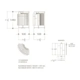 Expositor tipo perchero para exponer madera Hanger Curvo plano