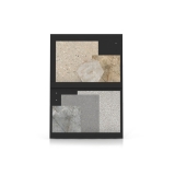 Pared técnica para exponer azulejos Inclined Wall negro frontal