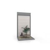 tiled display wall Isla 120 without light silver_1