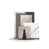 Expositor de azulejos Kansas H 6P Double face negro frontal