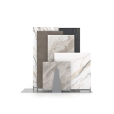 Expositor de azulejos Kansas H 6P Double face plata cerrado