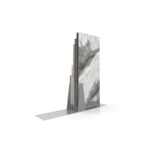 Expositor de azulejos Kansas H 6P Double face plata trasera
