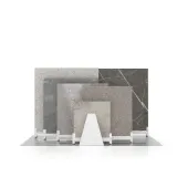 Expositor de cerámica tipo corredero Kansas L 6P Doble cara Blanco