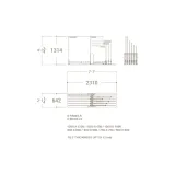 Expositor de cerámica tipo corredero Kansas L 6P Doble cara plano