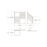 Exhibidor de pisos Kera 10 1205X1005 plano