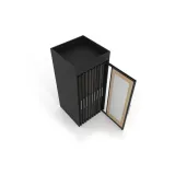 Expositor deslizante para puertas Londres Door 10 negro aerea