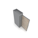 Tile display stands for sale Londres XL 10 Silver 2400x1205_3