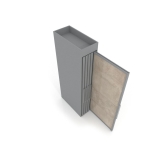 showroom tile display Londres XL 10 silver 2800x1205_3