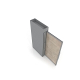 Tile display stands for sale Londres XL 6 Silver 2400x1205_3