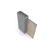 Tile display stands for sale Londres XL 8 Silver 2400x1205_3
