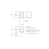 M3 Open 60 cajonera para baldosas plano