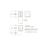 Expositor de azulejos tipo cajonera M4 Open 60 blanco plano