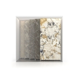 Expositor personalizable para azulejos Módulo 3500_ 5 luz blanco frontal