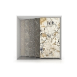 Expositor personalizable para azulejos Módulo 3500_ 5 blanco frontal