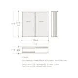 Expositor personalizable para azulejos Módulo 3500 plano 5