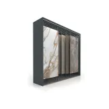 Mueble expositor de azulejos XXL Maxi Tiles 3900_5 luz antracita sx