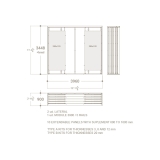 Mueble expositor de azulejos XXL Maxi Tiles 3900_5 luz plano