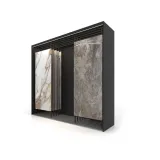 Mueble expositor de azulejos XXL Maxi Tiles 3900_5 luz negro dx