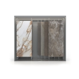 Mueble expositor de azulejos XXL Maxi Tiles 3900_5 luz plata frontal