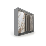 Mueble expositor de azulejos XXL Maxi Tiles 3900_5 luz plata sx