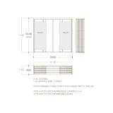 Mueble expositor de azulejos XXL Maxi Tiles 3900_7 luz plano