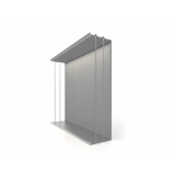 Módulo 3900 luz plata lateral tile display