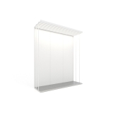 expositor para azulejos Módulo doble 7 luz blanco frontal