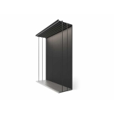 expositor para azulejos Módulo doble 5 luz negro lateral