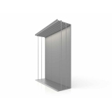 expositor para azulejos Módulo doble 5 luz blanco lateral