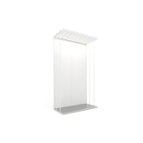 Expositor para azulejos Módulo simple 7 luz blanco frontal