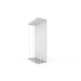 Expositor para azulejos Módulo simple 7 blanco lateral