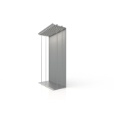 maxi tiles modulo simple 7 carriles plata laetral luz