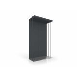 Expositor para azulejos Módulo simple 5 antracita frontal
