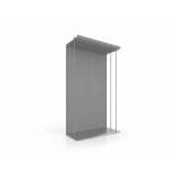 Expositor para azulejos Módulo simple 5 PLATA FRONTAL