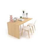 Mesa banco técnico para baldosas madera vicenza 4 aerea