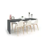 Mesa banco técnico para baldosas antracita 6 lateral