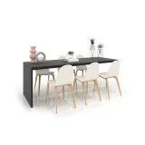 Mesa banco técnico para baldosas negro 6 lateral